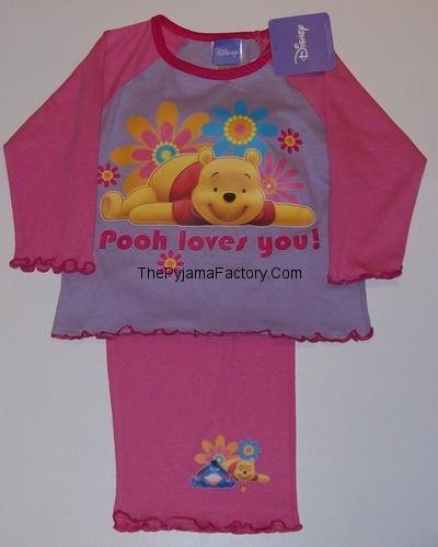 Childrens Toyshop  Toys : Disney Winnie The Pooh I Love You Girls Pyjamas 2-3 Years