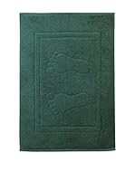 Flor De Algodón Alfombra de Baño 850 gr Verde Oscuro 70x50 cm