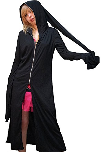 Hippies (ヒッピーズ) カーデ カットソー パーカー 丈長 羽織 レディース V系 ゴシック 55-0221