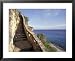 1,000 Steps Limestone Stairway in Cliff, Bonaire, Caribbean Framed Art Poster Print by Greg Johnston, 31x25