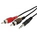 BLACK Audio Stereo Cable for Apple iPad / iPhone 4 / iPod Touch Gen2 / iPod video / iPod nano / iPod Nano Gen4 / iPod photo / iPod mini / iPod Classic / iPod Classic 120GB / Microsoft Zune