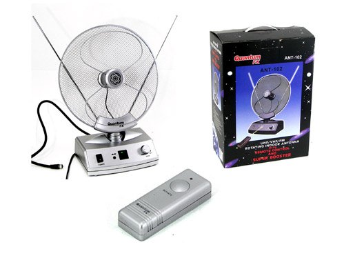 QUANTUMFX ANT102 INDOOR ANTENNA Digital TV HDTV Ready Amplified ANTENNA