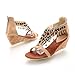 New Summer Fashion Handmade Beaded Womens Wedge Heels Thong Sandals Shoes