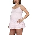 Glow Chic Ruffle Chemise & Panty - Pink/Blue