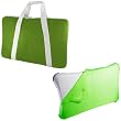 2in1 Bundle: Green Silicone Skin Case Cover for Wii Fit Balance Board and Green Nylon Mesh Balance Board Carrying Bag Designed for the Nintendo Wii