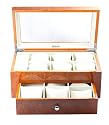 Axis Luxury 11 Watch Storage Case Display Box Burl NEW