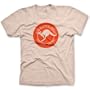 Qantas Empire Airways - Kangaroo Service Fine Jersey T-Shirt, Ash Grey Apricot, L