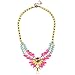 Qiyun (TM) Flower Cluster Y Lariat Pendant Bib Resin Beaded Colorful Multicolored Necklace