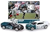 Philadelphia Eagles 1:64 Home & Road Charger/Corvette 2-Pack with Card