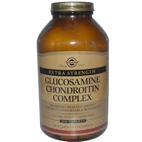 Solgar, Extra Strength Glucosamine Chondroitin Complex 300 Tablets