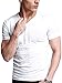 4HOW Mens Henley Short Sleeve Fitting t-shirt with Button Placket