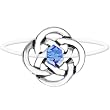 Celtic Knot September Birthstone Illusion Stretch Toe Ring