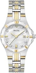 Two Tone Stainless Steel Diamonds Mother of Pearl DIal