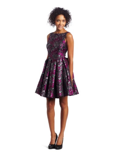 BB Dakota Women's Clarissa Dress, Eggplant, 8