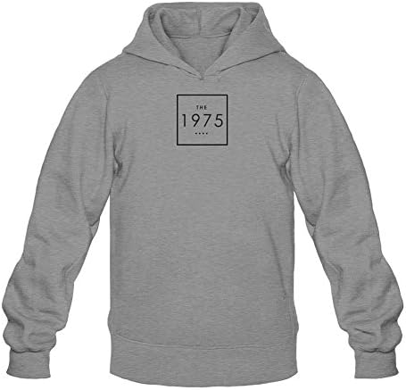 Men's the 1975 Hoodies Dark Grey L