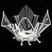 Alligator Stand with 14 inch Acrylic Bowl