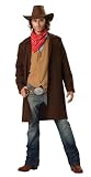 In Character Costumes, LLC Rawhide Renegade Adult Duster Jacket, Brown/Tan, Large In Character Costumes, LLC Rawhide Renegade Adult Duster Jacket, Brown/Tan, Large