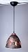 PLC Lighting 870 PCH/COPPER Peach / Copper Fantasia I Transitional Single Light Pendant from the Fan