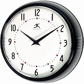 Retro Black Metal Wall Clock