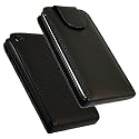 Brand New Black Leather Flip Case Cover for the Apple iPod Touch 4 4G (8GB 32GB 64GB) MP3 Player. Part of the XYLO ACCESSORIES RANGE.