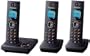Panasonic KX-TG7862GB + 1 Trio DECT-Schnurlostelefon (3,7 cm (1,5 Zoll) TFT-Display) mit Anrufbeantworter schwarz
