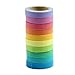 HeroNeo® 10x Decorative Washi Rainbow Sticky Paper Masking Adhesive Tape Scrapbooking DIY (10pcs Rainbow Tape)