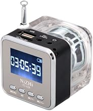 TOMTOP Mini Digital Portable Music MP3/4 Player Micro SD/TF USB Disk Speaker FM Radio (Black)