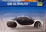 Mattel Hot Wheels 1996 1:64 Scale Black & White GM Ultralite Die Cast Car Collector #594