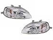 1999-2000 HONDA CIVIC HEADLIGHT CIVIC 99-00 COMPLETE SET: LEFT & RIGHT HEADLAMP ASSEMBLIES