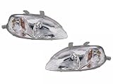 1999-2000 HONDA CIVIC HEADLIGHT CIVIC 99-00 COMPLETE SET: LEFT & RIGHT HEADLAMP ASSEMBLIES