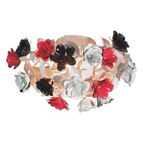 Eurofase 17534-024 Admire 4-Light Semi Flush mount, White
