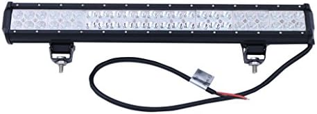 King Deluxe 22inch 144W 144000LM 48 LED Light Bar Double Row Flood Spot Combo Work Light Car Offroad ATV 4x4 4WD SUV (Pack of 1)