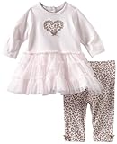 Little Me Baby-Girls Newborn Little Me Leopard Tutu Skegging Set , Pink Multi, 3 Months