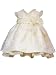 Rare Editions Baby/Infant 3M-9M YELLOW LUREX SOUTACHE ORGANZA Special Occasion Party Dress