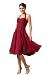 Elegantes knielanges Neckholder Cocktailkleid, Farbe rot, Gr.36 von Astrapahl