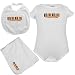 Texas Longhorns Baby Longhorn White Creeper, Bib & Receiving Blanket