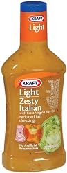 Kraft Light Zesty Italian Reduced Fat Dressing, 16-Ounce Plastic Bottles (Pack of 6)