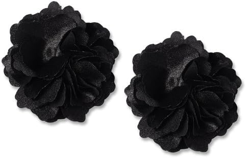 Absolutely Audrey Gia Black Shoe Clip Flowers