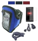 Microsoft Zune HD Armband with Armlength 10.5 Inch and 14.6 Inch + Screen Protector + Zune HD Car Charger + Wall Charger(3 colors available)