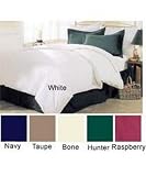 LifeStyled Classic Twin Duvet Cover Set Thread Count 205 Duvet Cover with Standard Pillow Sham Choice of Colors (Twin, Hunter)