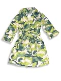 Sleepy Head for Boys - Toddler Boys Fleece Bath Robe, Olive, Lime, Green (Size 3T)