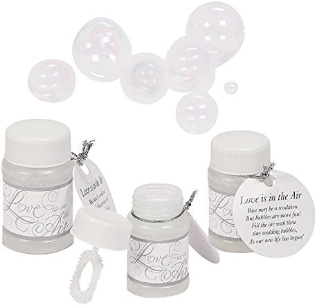24 Love is in the Air Bubbles Wedding Favours- NEW