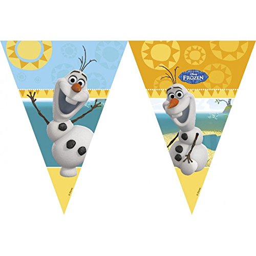 9ft Disney Frozen Bunting Flags featuring Summer Olaf