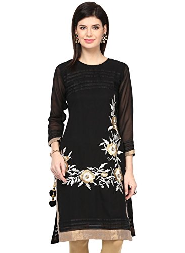 Cenizas Women's Indian Tunic Top Georgette Kurti