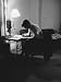 Presidential Candidate John F. Kennedy Makes Last Minute Notes in at Democratic Natio...