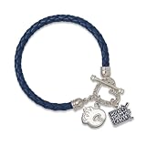 NHL Calgary Flames Hockey Fights Cancer Bracelet by LogoArt
