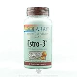 SOLARAY ESTRO-3 (Phytoestriol, Phytoestrone, Phytoestradiol Blend)- 60 Vegetarian Capsules