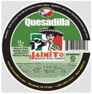 Cheesemakers Queso Quesadilla Cheese, 12 Ounce -- 12 per case.