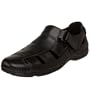 Rockport Men's Popinac Sandal,Black Leather,9.5 M US