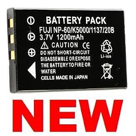Kodak KLIC-5000 Fuji NP-60 Lithium Ion Battery for Kodak DX6490, DX7440, DX7590, DX7630, LS420, LS443, LS633, LS743,... by Neewer